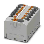 Phoenix Contact Distribution Block, 13 Way, 6mm², 32A, 450 V, Grey