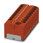 Phoenix Contact Distribution Block, 19 Way, 6mm², 32A, 450 V, Red