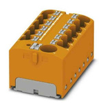 Phoenix Contact Distribution Block, 13 Way, 6mm², 32A, 450 V, Orange