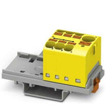 Phoenix Contact Distribution Block, 7 Way, 0.2 → 6mm², 32A, 450 V, Yellow