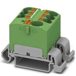 Phoenix Contact Distribution Block, 7 Way, 0.2 → 6mm², 32A, 450 V, Green