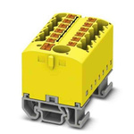 Phoenix Contact Distribution Block, 13 Way, 4mm², 24A, 690 V, Yellow