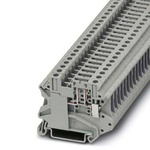 Phoenix Contact UT Series Grey DIN Rail Terminal Block, Screw Termination