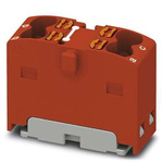 Phoenix Contact Distribution Block, 4 Way, 2.5mm², 17.5A, 450 V, Red