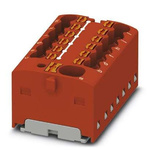 Phoenix Contact Distribution Block, 13 Way, 2.5mm², 17.5A, 450 V, Red