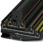 Phoenix Contact PT 4 Series Black Fused DIN Rail Terminal, 6mm², Triple-Level, ATEX, IECEx