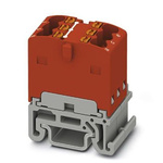 Phoenix Contact Distribution Block, 6 Way, 2.5mm², 17.5A, 500 V, Red