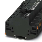 Phoenix Contact PT 10 Series Black Fused DIN Rail Terminal, 10mm², Single-Level, ATEX, IECEx