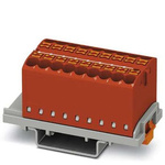Phoenix Contact Distribution Block, 18 Way, 4mm², 24A, 690 V, Red