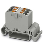 Phoenix Contact Distribution Block, 6 Way, 4mm², 24A, 690 V, Grey