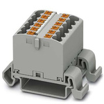 Phoenix Contact Distribution Block, 12 Way, 4mm², 24A, 690 V, Grey