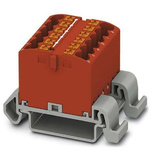 Phoenix Contact Distribution Block, 12 Way, 4mm², 24A, 690 V, Blue