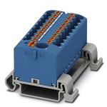 Phoenix Contact Distribution Block, 19 Way, 4mm², 24A, 690 V, Blue