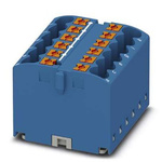 Phoenix Contact Distribution Block, 12 Way, 4mm², 24A, 450 V, Blue