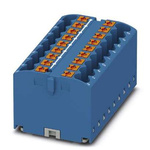 Phoenix Contact Distribution Block, 18 Way, 4mm², 24A, 450 V, Blue