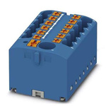 Phoenix Contact Distribution Block, 13 Way, 4mm², 24A, 450 V, Blue