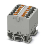 Phoenix Contact Distribution Block, 12 Way, 4mm², 24A, 690 V, Grey