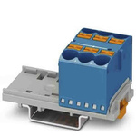 Phoenix Contact Distribution Block, 6 Way, 90A, 800 V, Blue