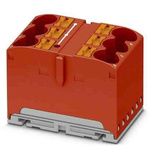 Phoenix Contact Distribution Block, 6 Way, 57A, 450 V, Red