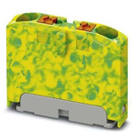 Phoenix Contact Distribution Block, 2 Way, 4mm², 24A, 450 V, Green, Yellow