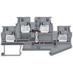 Siemens ALPHA Series Grey DIN Rail Terminal Block, 6.2mm², Double-Level, Plug In Termination