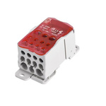 RS PRO Distribution Block, 11 Way, 400A, White