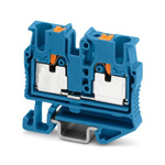 Phoenix Contact 5-NS 15, MPT 2 Series Blue Feed Through Terminal Block, 2.5mm², 1-Level, Push In Termination