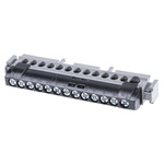 Legrand Distribution Block, 13 Way, 1.5 → 16 mm², 6 → 25 mm², 100A, 400 V ac, Black