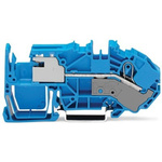Wago TOPJOB S Series Blue DIN Rail Terminal Block, 16mm², 1-Level, Push-In Cage Clamp Termination, ATEX, EAC Ex, IECEx