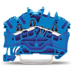 Wago TOPJOB S Series Blue DIN Rail Terminal Block, 2.5mm², 1-Level, Push In Termination, ATEX, CSA, IECEx