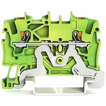 Wago TOPJOB S Series Green, Yellow Earth Terminal Block, 1.5mm², 1-Level, Push In Termination, ATEX, CSA, IECEx