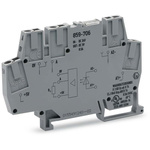 Wago 859 Series Grey Optocoupler Terminal Block, 2.5mm², Cage Clamp Termination