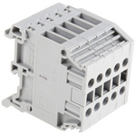 Entrelec Distribution Block, 5 Way, 4mm², 32A, 800 V, Grey