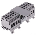 Entrelec Distribution Block, 2 Way, 10-70 inputmm², 200A, 800 V, Grey