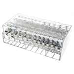 RS PRO Distribution Block, 12 Way, 16 mm², 25 mm², 50 mm², 160A, 500 V, Clear