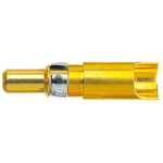 Harting Male Solder D-Sub Connector Power Contact, Gold Power, 12 → 10 AWG
