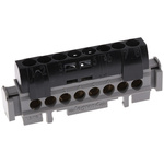 Legrand Distribution Block, 8 Way, 1.5 → 16mm², 80A, 400 V ac, Black