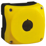 Lovato Yellow Plastic Platinum Push Button Enclosure - 1 Hole 22mm Diameter