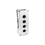 Lovato Grey Plastic Platinum Push Button Enclosure - 4 Hole 22mm Diameter