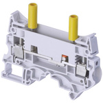 Entrelec SNK Series Grey Test Disconnect Terminal Block, 10mm², Single-Level, Screw Termination