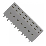 Amphenol ICC Female PCBEdge Connector, SMT Mount, 18 Way, 2 Row, 2.54mm Pitch, 2 (Load) A, 3 A
