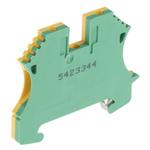 Weidmuller 2-Way WPE 2.5 Earth Terminal Block, 30 → 12 AWG Wire, Screw Down, Wemid Housing, ATEX
