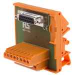 RS PRO 15-Contact Female Interface Module, D-sub Connector, DIN Rail Mount, 1A