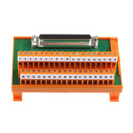 RS PRO 37-Contact Female Interface Module, D-sub Connector, DIN Rail Mount, 1A