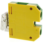 Weidmuller 2-Way EK 10 Earth Terminal Block, 14 → 8 AWG Wire, Screw Down, Nylon Housing, ATEX
