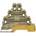 RS PRO 3-Way Earth Block, 0.2 → 2.5 AWG Wire
