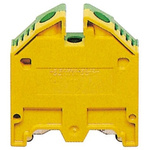 RS PRO 2-Way Top Hat Earth Block, 2.5 → 25 mm² Wire, Screw Down, Nylon Housing