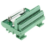 Phoenix Contact FLKM-D37 SUB/B Series 37-Contact Female Interface Module, D-sub Connector, DIN Rail Mount, 2.5A