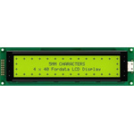 Fordata FC4004A00-FHYYBW-51SE FC Alphanumeric LCD Alphanumeric Display, Green, Yellow on Yellow-Green, 4 Rows by 40