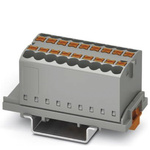 Phoenix Contact Distribution Block, 18 Way, 0.14 → 4mm², 24A, 500 V, Grey